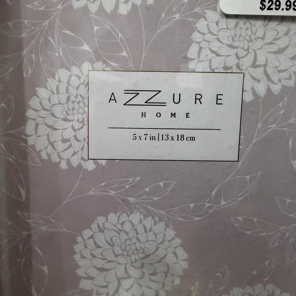 New Azzure Home 5x7 Distressed White Resin w 2 Perched Birds Picture Frame